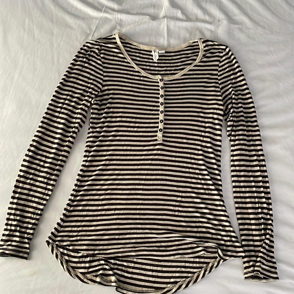 striped long sleeve shirt
